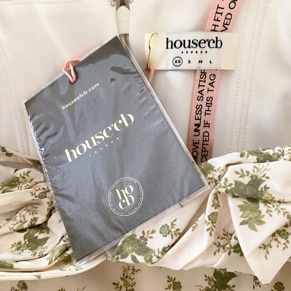 NEW House of CB Tallulah Dress Garden Print XS - Picture 12 of 13